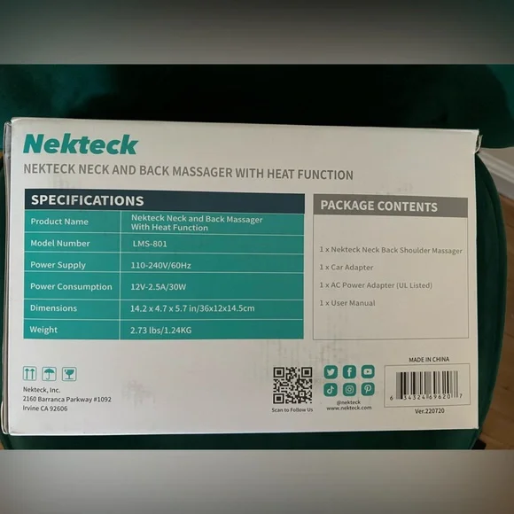 New neck massager headed and adjustable settings - Picture 8 of 8